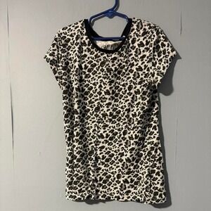 Size Small Kids Guess Leopard print short sleeve top